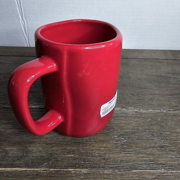 Rae Dunn Artisan Muah! Red Valentine's Day Mug Coffee Tea Cocoa 2021 Magenta - Picture 3 of 8